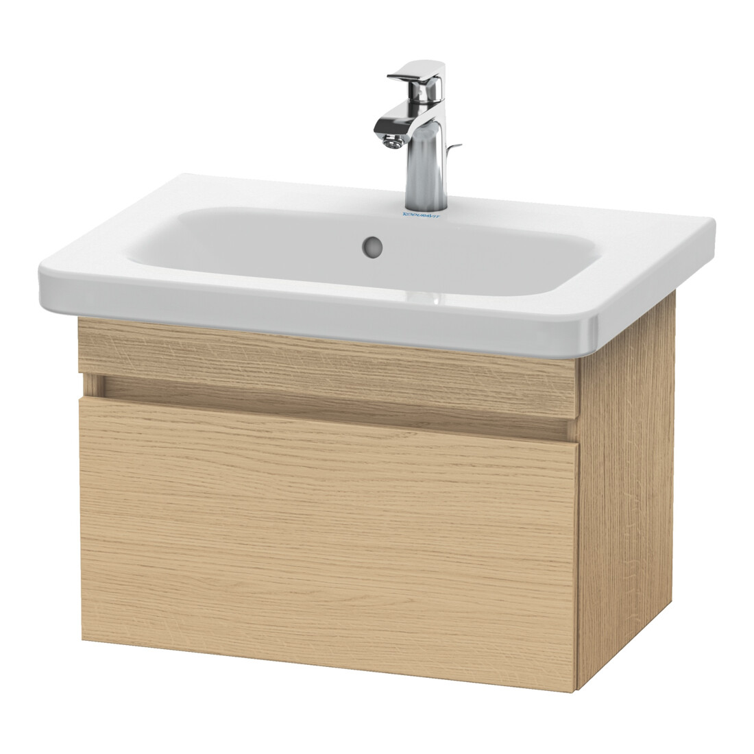 Duravit Meuble sous-lavabo Comp DuraStyle 58x36,8 cm, chêne naturel, 1 tiroir