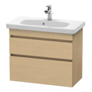 Duravit Meuble sous-lavabo Comp DuraStyle 73x36,8 cm, chêne naturel, 2 tiroirs, suspendu