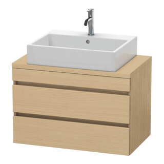 Duravit Meuble sous lavabo Comp DuraStyle 80x47,8 cm, chêne naturel, 2 tiroirs