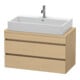 Duravit Meuble sous lavabo Comp DuraStyle 90x47,8 cm, chêne naturel, 2 tiroirs-1