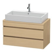 Duravit Meuble sous lavabo Comp DuraStyle 90x47,8 cm, chêne naturel, 2 tiroirs
