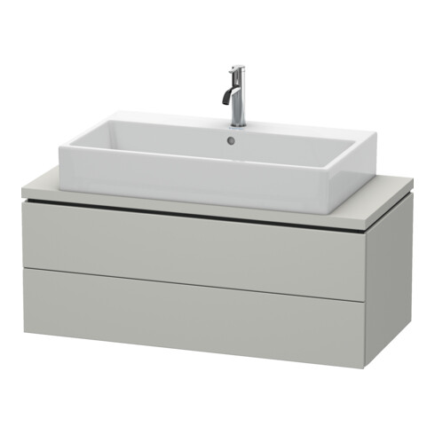 Duravit Meuble sous lavabo Compact L-Cube 102x47,7 cm, béton gris, 2 tiroirs