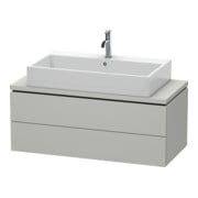 Duravit Meuble sous lavabo Compact L-Cube 102x47,7 cm, béton gris, 2 tiroirs