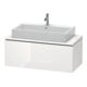 Duravit Meuble sous-lavabo Compact L-Cube 102x47,7 cm, blanc brillant, avec console, 1 tiroir-1