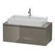 Duravit Meuble sous lavabo Compact L-Cube 102x47,7 cm, blanc brillant, pour console, 1 tiroir-1