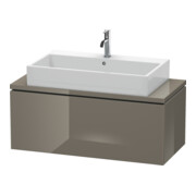 Duravit Meuble sous lavabo Compact L-Cube 102x47,7 cm, blanc brillant, pour console, 1 tiroir