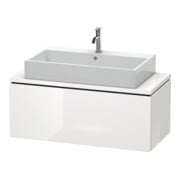 Duravit Meuble sous lavabo Compact L-Cube 102x47,7 cm, blanc brillant, pour console, 1 tiroir-4