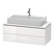 Duravit Meuble sous-lavabo Compact L-Cube 102x47,7 cm, blanc laqué, 2 tiroirs