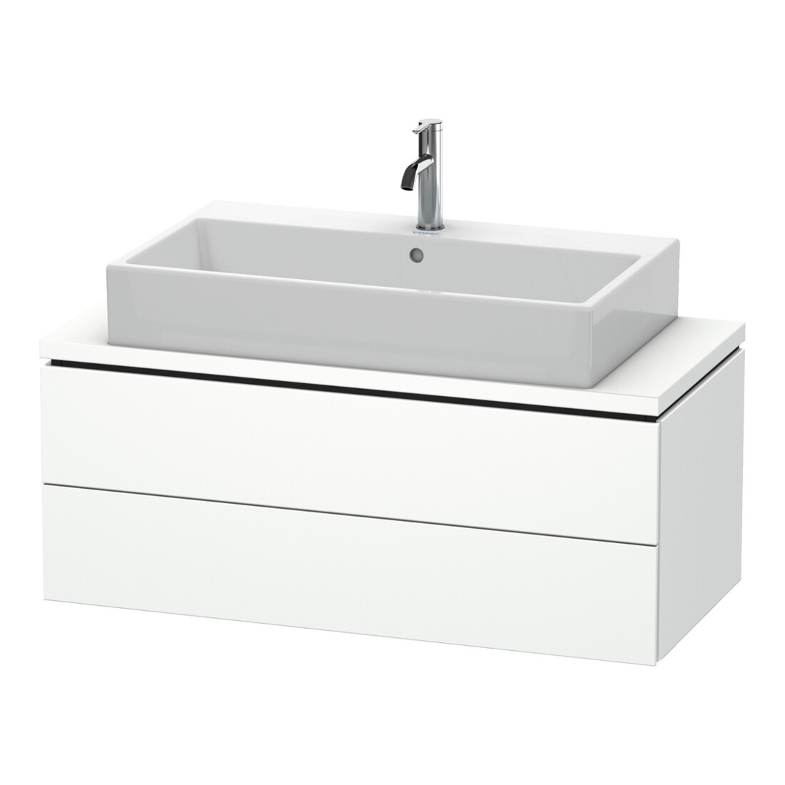 Duravit Meuble sous-lavabo Compact L-Cube 102x47,7 cm, blanc mat, 2 tiroirs