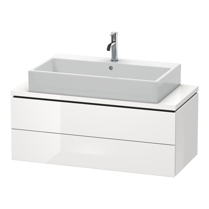 Duravit Meuble sous-lavabo Compact L-Cube 102x47,7 cm, blanc mat, 2 tiroirs
