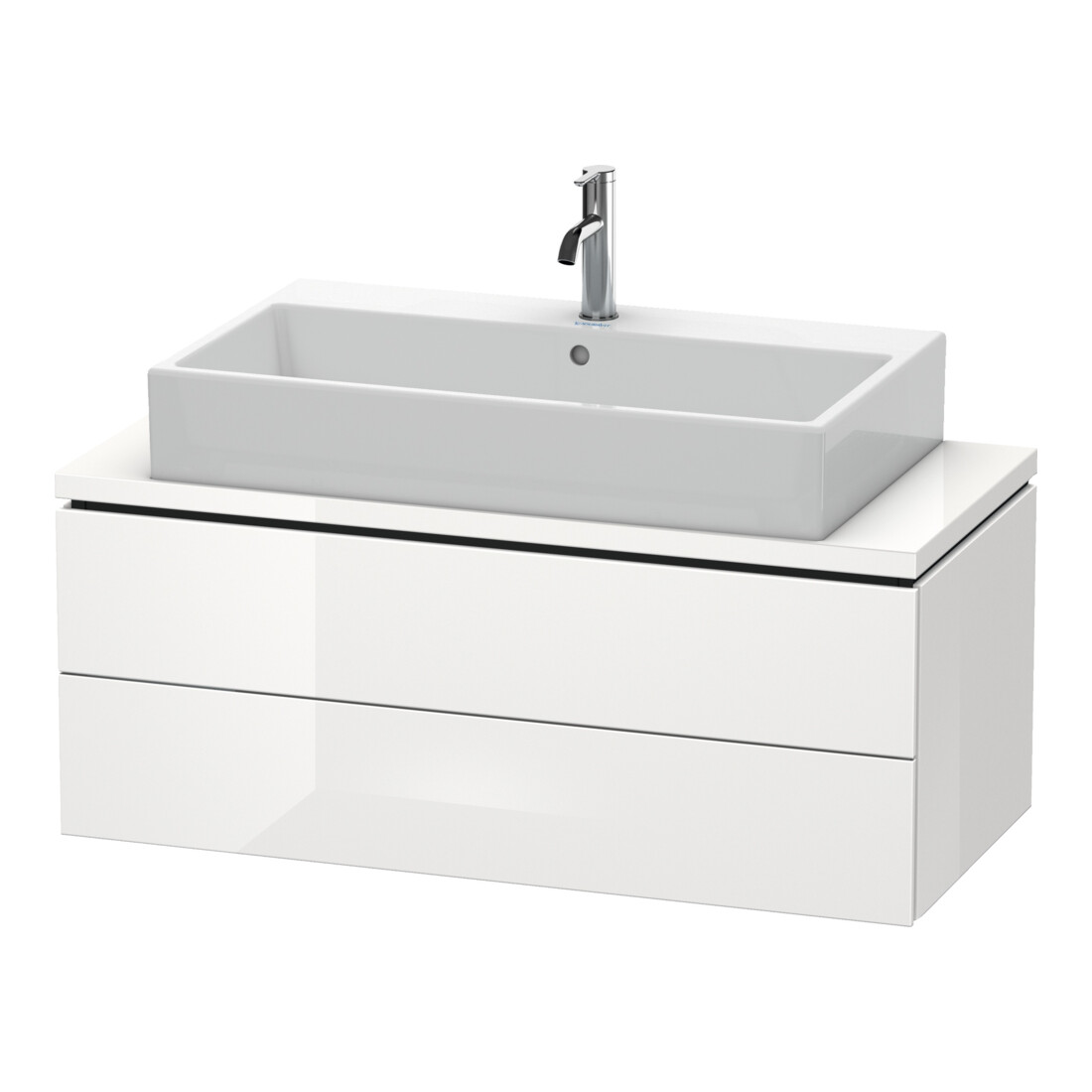 Duravit Meuble sous lavabo Compact L-Cube 102x47,7 cm, E d geb., pour console, 2 tiroirs