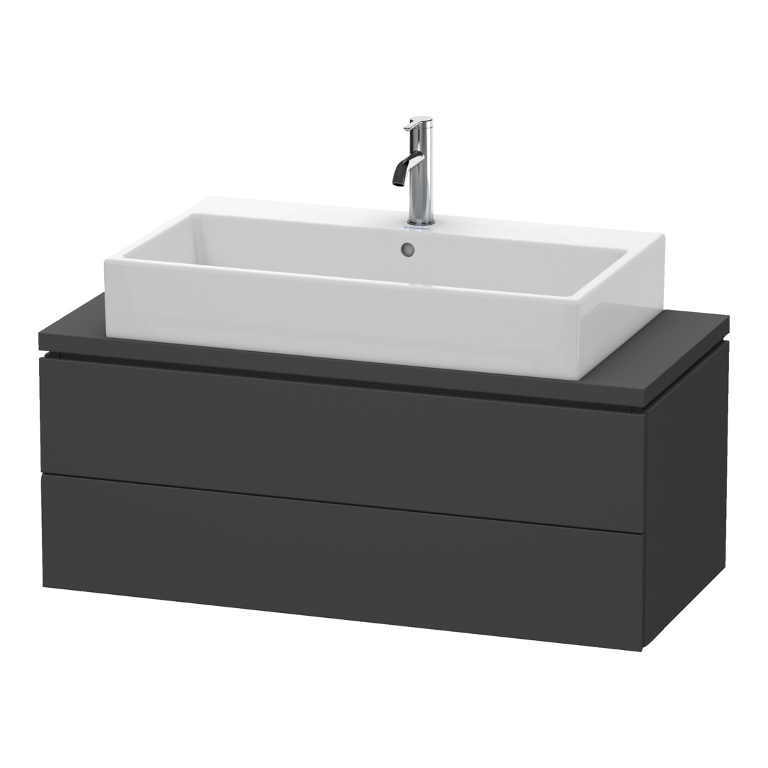 Duravit Meuble sous-lavabo Compact L-Cube 102x47,7 cm, graph ma, 2 tiroirs