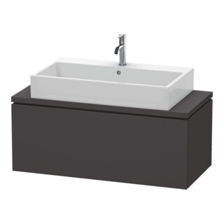 Duravit Meuble sous-lavabo Compact L-Cube 102x47,7 cm, graphite mat, f Kons, 1 tiroir