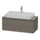 Duravit Meuble sous-lavabo Compact L-Cube 102x47,7 cm, gris mat, 2 tiroirs-1