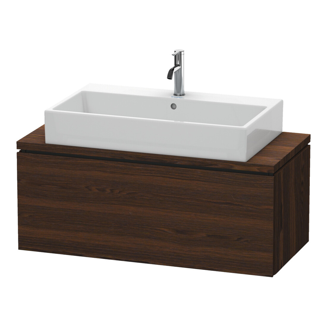 Duravit Meuble sous lavabo Compact L-Cube 102x47,7 cm, noyer, 1 tiroir, pour console