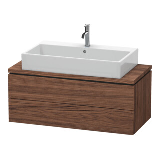Duravit Meuble sous-lavabo Compact L-Cube 102x47,7 cm, noyer foncé, 2 tiroirs