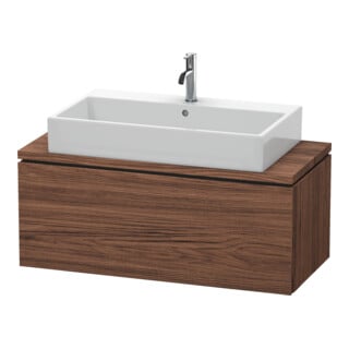 Duravit Meuble sous-lavabo Compact L-Cube 102x47,7 cm, noyer foncé, pour console, 1 tiroir