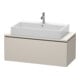 Duravit Meuble sous lavabo Compact L-Cube 102x47,7 cm, tau mat, f Kons, 1 tiroir-1