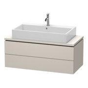 Duravit Meuble sous-lavabo Compact L-Cube 102x47,7 cm, taupe mat, 2 tiroirs
