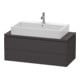 Duravit Meuble sous lavabo Compact L-Cube 102x47,7cm, graphite mat, f Kons, 2 tiroirs-1
