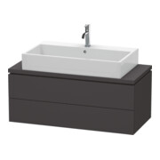 Duravit Meuble sous lavabo Compact L-Cube 102x47,7cm, graphite mat, f Kons, 2 tiroirs