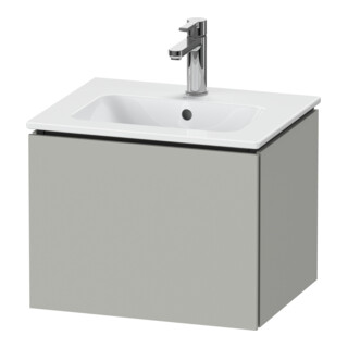 Duravit Meuble sous-lavabo Compact L-Cube 52x42,1x40 cm, 1 tiroir, suspendu, béton gris