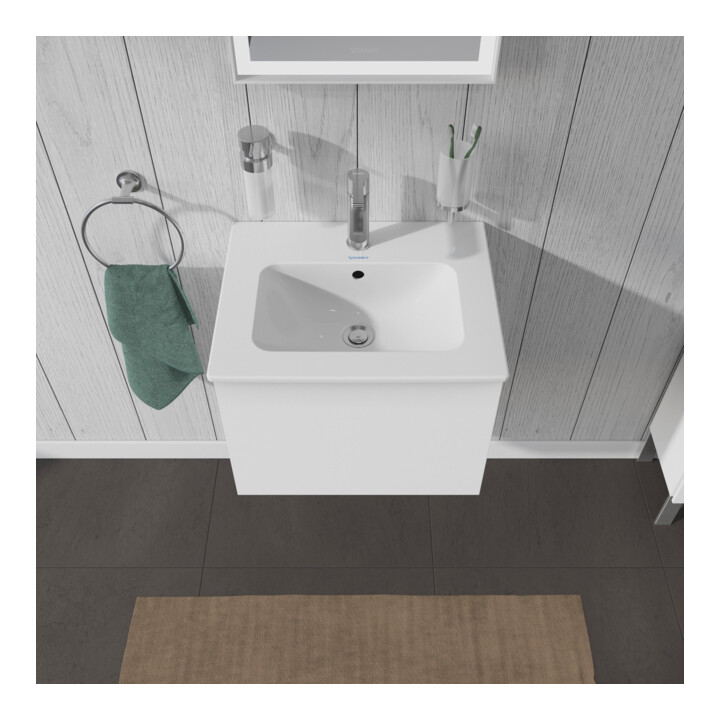 Duravit Meuble sous lavabo Compact L-Cube 52x42,1x40 cm, 1 tiroir, suspendu, blanc brillant