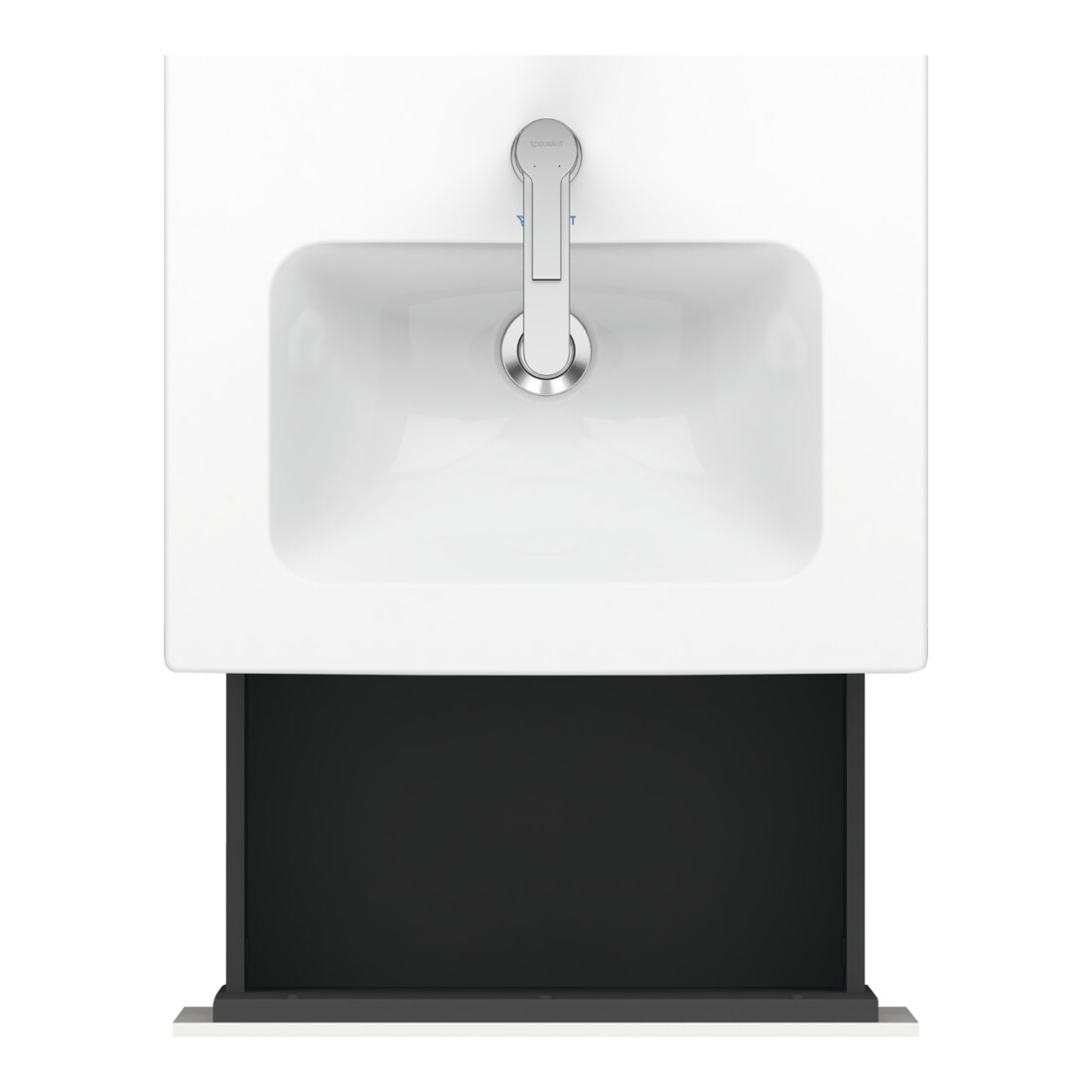 Duravit Meuble sous lavabo Compact L-Cube 52x42,1x40 cm, 1 tiroir, suspendu, blanc brillant