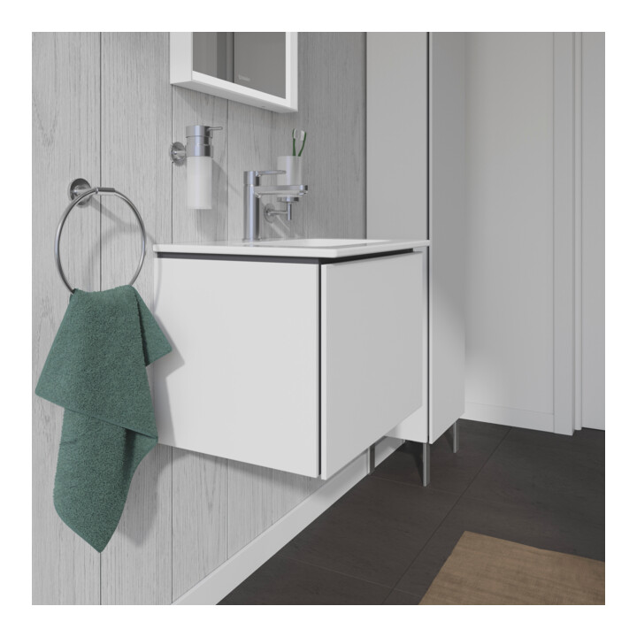Duravit Meuble sous lavabo Compact L-Cube 52x42,1x40 cm, 1 tiroir, suspendu, blanc mat