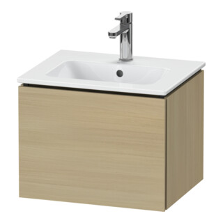 Duravit Meuble sous-lavabo Compact L-Cube 52x42,1x40 cm, 1 tiroir, suspendu, chêne médium