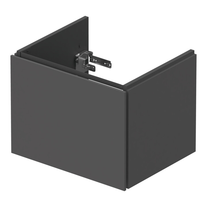 Duravit Meuble sous lavabo Compact L-Cube 52x42,1x40 cm, 1 tiroir, suspendu, gris mat