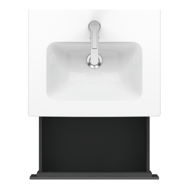 Duravit Meuble sous lavabo Compact L-Cube 52x42,1x40 cm, 1 tiroir, suspendu, gris mat