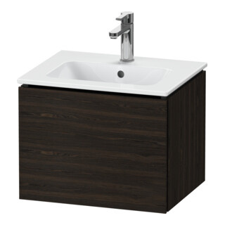 Duravit Meuble sous-lavabo Compact L-Cube 52x42,1x40 cm, 1 tiroir, suspendu, noyer satiné