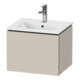 Duravit Meuble sous lavabo Compact L-Cube 52x42,1x40 cm, 1 tiroir, suspendu, taupe mat-1
