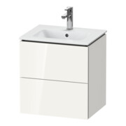 Duravit Meuble sous lavabo Compact L-Cube 52x42,1x55 cm, 2 tiroirs, blanc, surface mate satinée-3