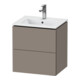 Duravit Meuble sous lavabo Compact L-Cube 52x42,1x55 cm, 2 tiroirs, suspendu, basique-1