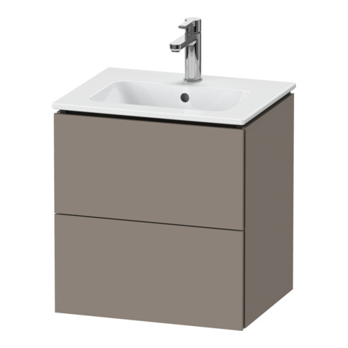 Duravit Meuble sous lavabo Compact L-Cube 52x42,1x55 cm, 2 tiroirs, suspendu, basique