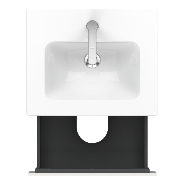 Duravit Meuble sous lavabo Compact L-Cube 52x42,1x55 cm, 2 tiroirs, suspendu, blanc brillant