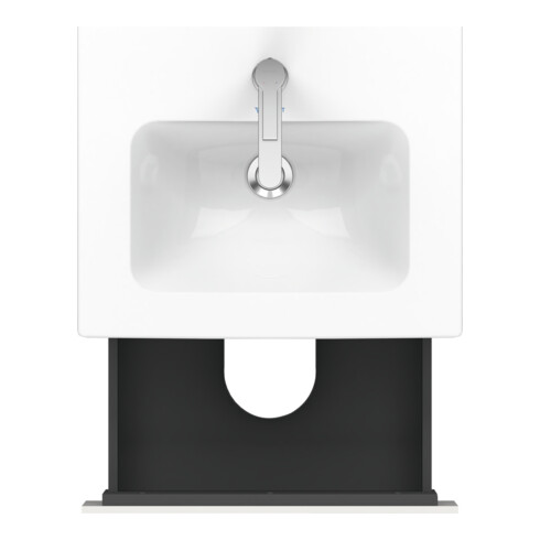 Duravit Meuble sous lavabo Compact L-Cube 52x42,1x55 cm, 2 tiroirs, suspendu, blanc brillant