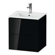 Duravit Meuble sous lavabo Compact L-Cube 52x42,1x55 cm, 2 tiroirs, suspendu, blanc brillant-1