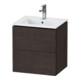 Duravit Meuble sous lavabo Compact L-Cube 52x42,1x55 cm, 2 tiroirs, suspendu, blanc cassé mat-1