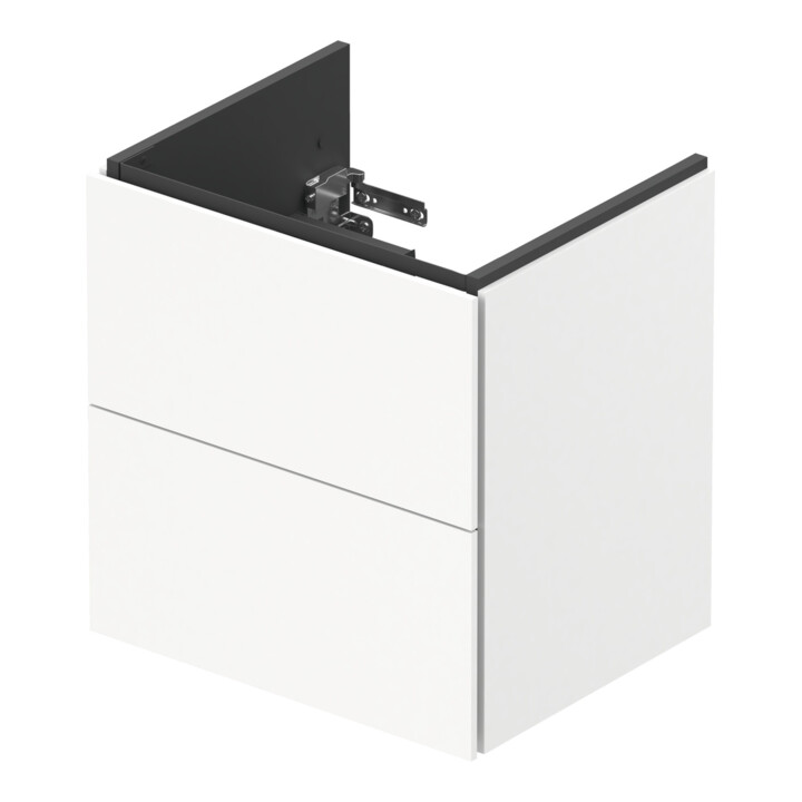 Duravit Meuble sous lavabo Compact L-Cube 52x42,1x55 cm, 2 tiroirs, suspendu, blanc mat