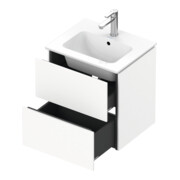 Duravit Meuble sous lavabo Compact L-Cube 52x42,1x55 cm, 2 tiroirs, suspendu, blanc mat-4