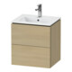 Duravit Meuble sous-lavabo Compact L-Cube 52x42,1x55 cm, 2 tiroirs, suspendu, blanc mat-1