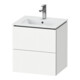 Duravit Meuble sous lavabo Compact L-Cube 52x42,1x55 cm, 2 tiroirs, suspendu, blanc mat-1