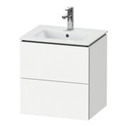 Duravit Meuble sous lavabo Compact L-Cube 52x42,1x55 cm, 2 tiroirs, suspendu, blanc mat