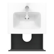 Duravit Meuble sous lavabo Compact L-Cube 52x42,1x55 cm, 2 tiroirs, suspendu, gris mat-2