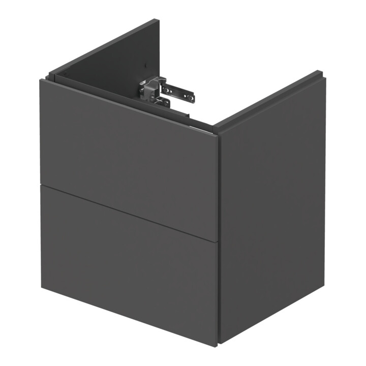 Duravit Meuble sous lavabo Compact L-Cube 52x42,1x55 cm, 2 tiroirs, suspendu, gris mat