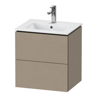 Duravit Meuble sous-lavabo Compact L-Cube 52x42,1x55 cm, 2 tiroirs, suspendu, lin
