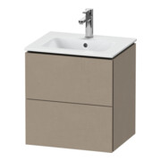 Duravit Meuble sous-lavabo Compact L-Cube 52x42,1x55 cm, 2 tiroirs, suspendu, lin-1